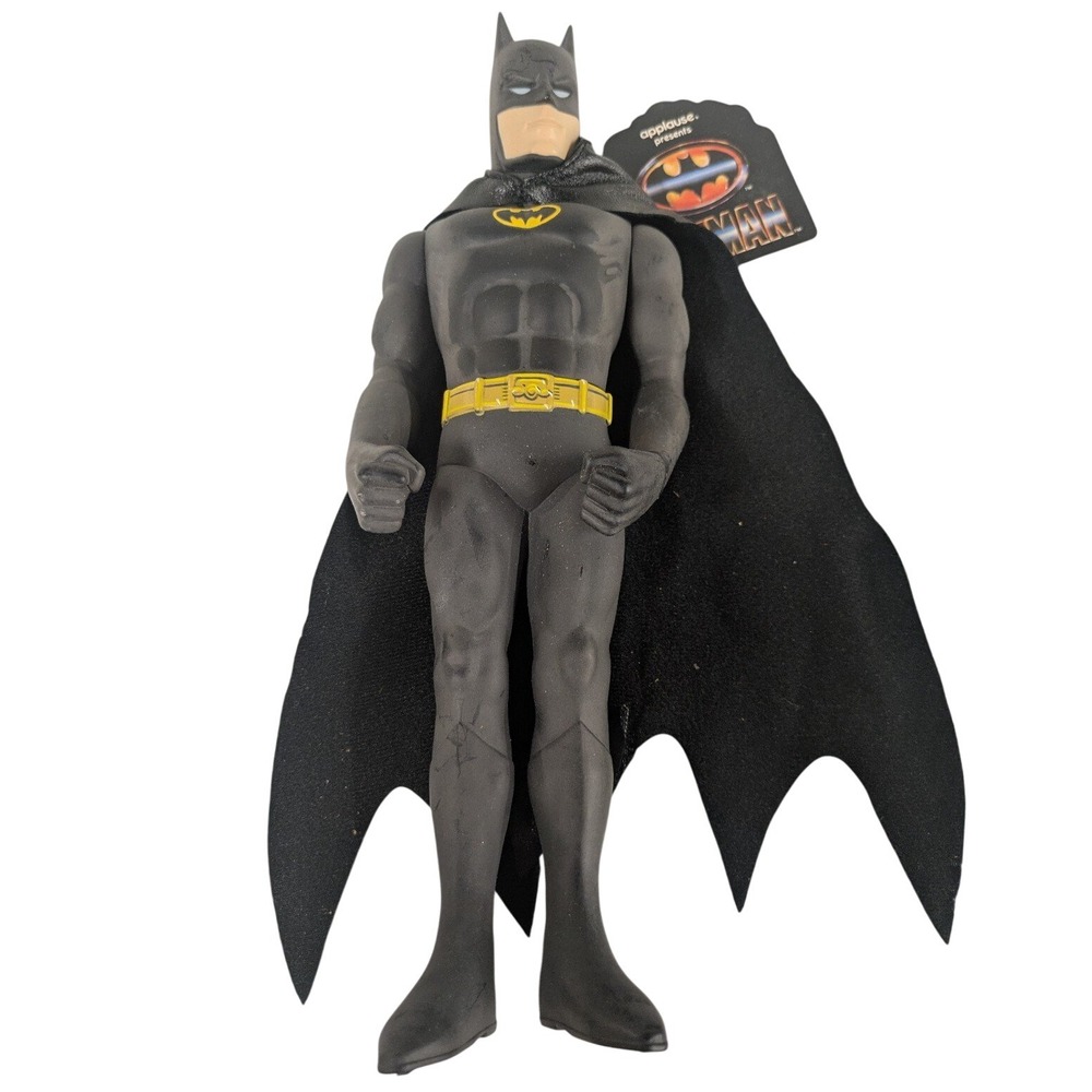 VTG 1989 Batman Figure 11" Applause DC Comics Original Tags Excellent Condition
